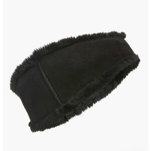 UGG Black Shearling Reversible Headband S/M